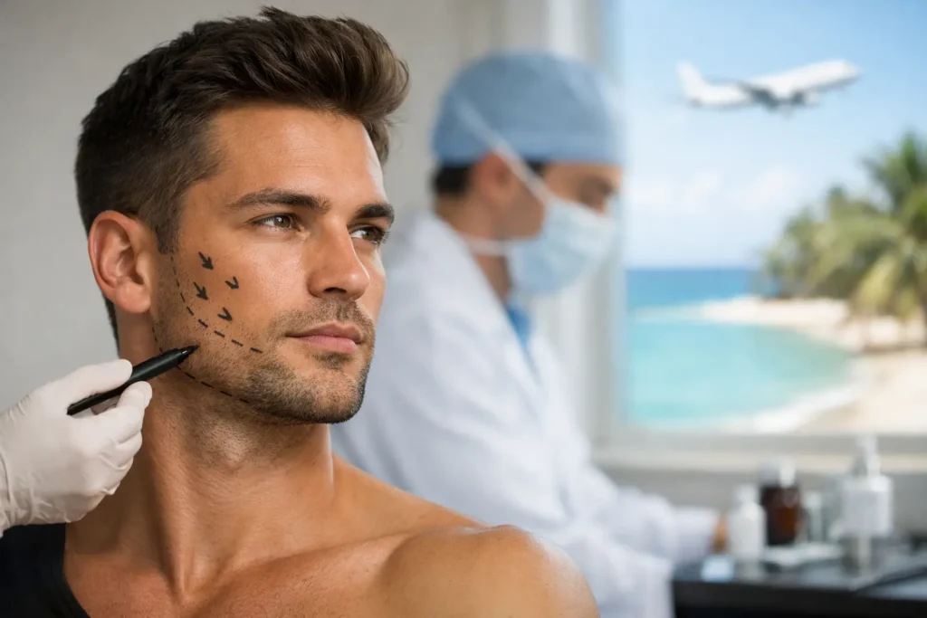 Masculine Facial Contouring Abroad Guide